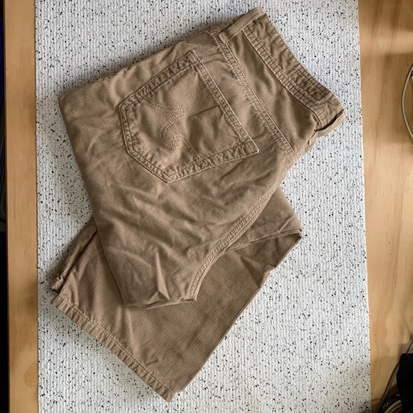 AG Adriano Goldschmied The Protege straight leg khaki corduroy pants 32 Short - Picture 4 of 15